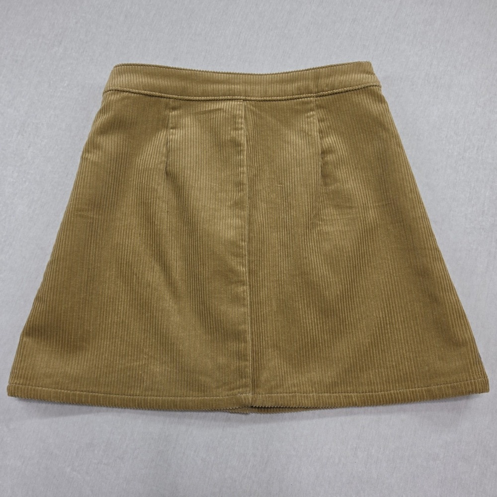 Arizona Jean Co Corduroy Skirt Size 5 NWT Tan Button Front A-Line Mini Y2K Retro - Picture 8 of 9